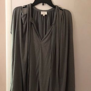 Cold shoulder poncho